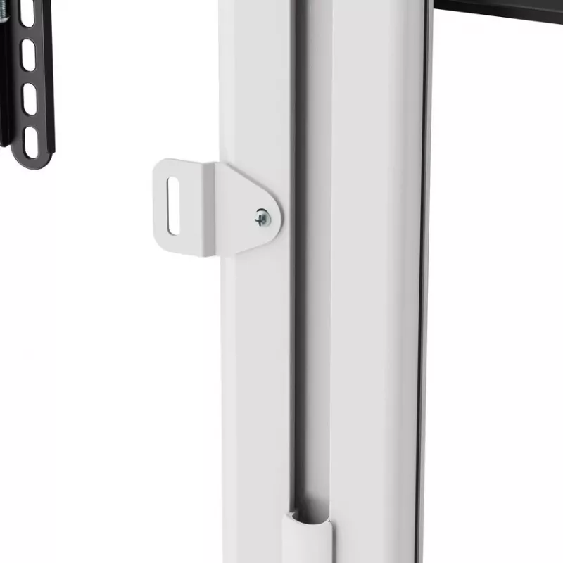 Grīdas TV statīvs/turētājs EQUIP 650614 37–86 collu ekrāniem, līdz 45 kg, VESA 100x100–600x400, augstums 900–1100 mm, slīpums -10° līdz 5°, sudrabains