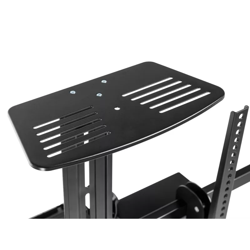 Equip mobilais motorizētais LFD ratiņš 55-100 collām, 2.54 m (100 collas), 200 x 200 mm, 800 x 600 mm, -10 - 5°, alumīnijs, plastmasa, nerūsējošais tērauds, melns