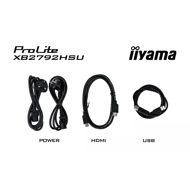 iiyama ProLite XB2792HSU-B1 datora monitors 68,6 cm (27 colli) 1920 x 1080 pikseļi Full HD LED Melns