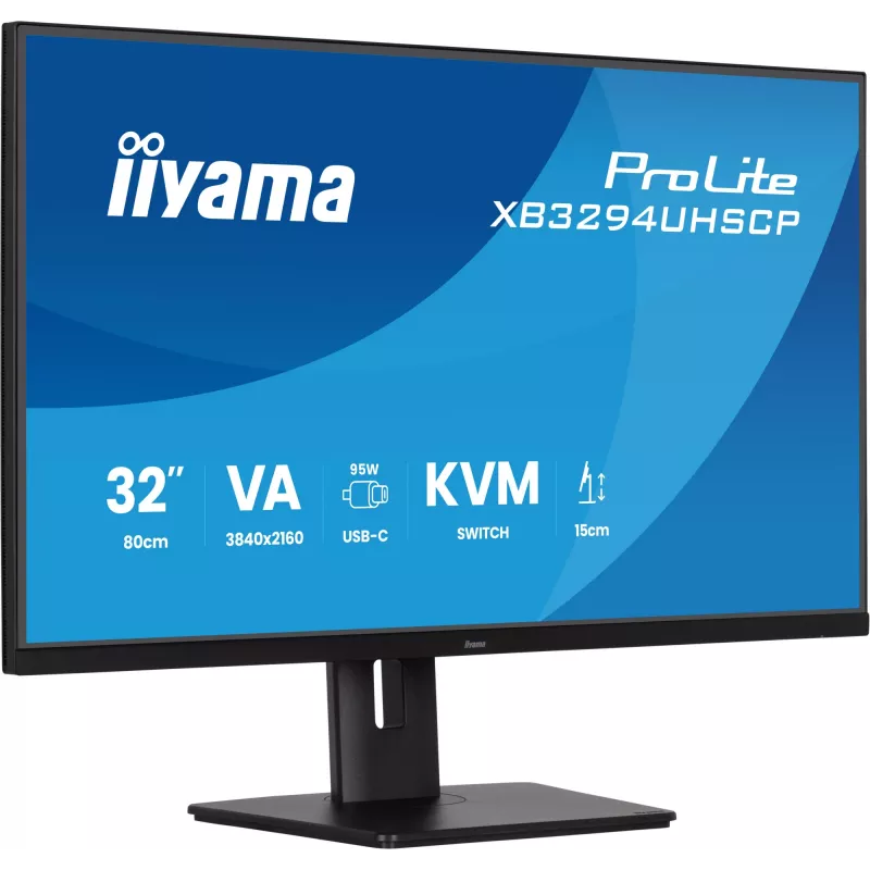 iiyama ProLite XB3294UHSCP-B1 datora monitors 80 cm (31,5 collas) 3840 x 2160 pikseļi 4K Ultra HD Melns