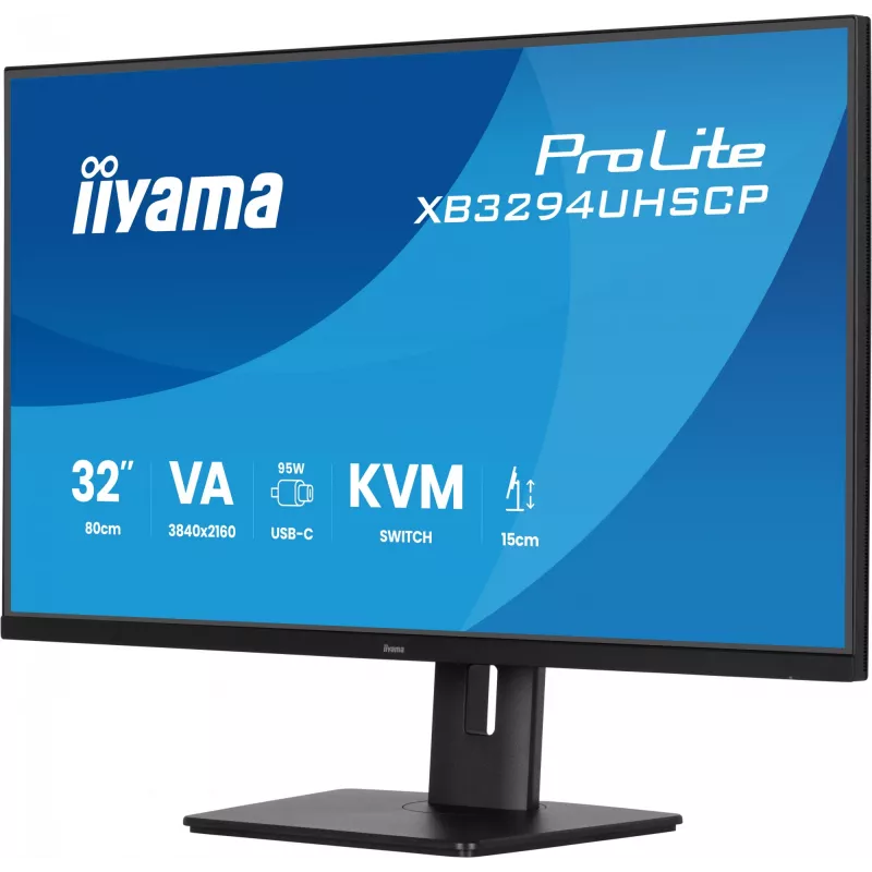 iiyama ProLite XB3294UHSCP-B1 datora monitors 80 cm (31,5 collas) 3840 x 2160 pikseļi 4K Ultra HD Melns