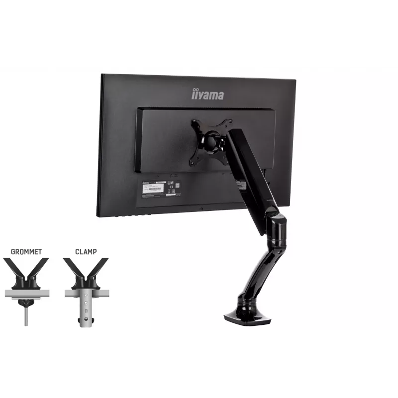 iiyama DS3001C-B1 monitora stiprinājums / statīvs 68,6 cm (27 collas) Rakstāmgalds Melns