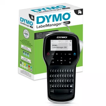 DYMO LabelManager ™ 280 AZERTY, AZERTY, D1, termopārnese, 180 x 180 DPI, 15 mm/s, melna, sudrabota