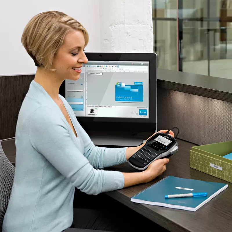 DYMO LabelManager ™ 280 AZERTY, AZERTY, D1, termopārnese, 180 x 180 DPI, 15 mm/s, melna, sudrabota
