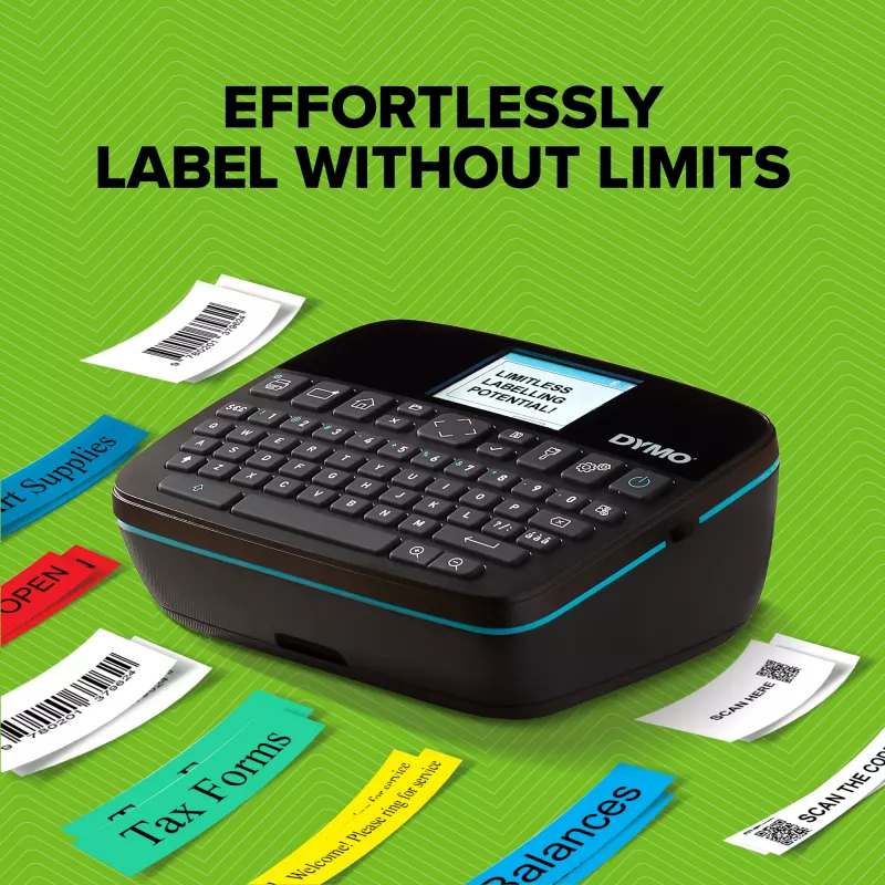 DYMO LabelManager Executive 640 CB pārnēsājams etiķešu printeris | Kompakts etiķešu veidotājs ar QWERTY tastatūru | Bluetooth un USB savienojamība | Savietojams ar D1 standarta un izturīgajām etiķetēm