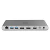Lindy DST-Pro 5K XT, USB-C klēpjdatora dokstacija ar trīskāršu displeju (4K) vai vienu displeju (5K) un 100 W caurlaides uzlādi