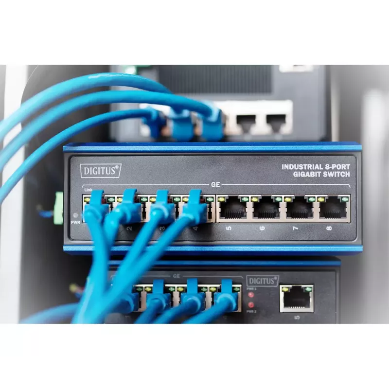Nepārvaldīts slēdzis Digitus DN-651119 8 portu Gigabit Ethernet