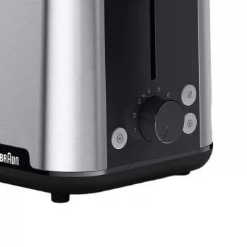 Braun HT101BI-HT1510BK 8 2 šķēles 900 W melna, nerūsējošais tērauds