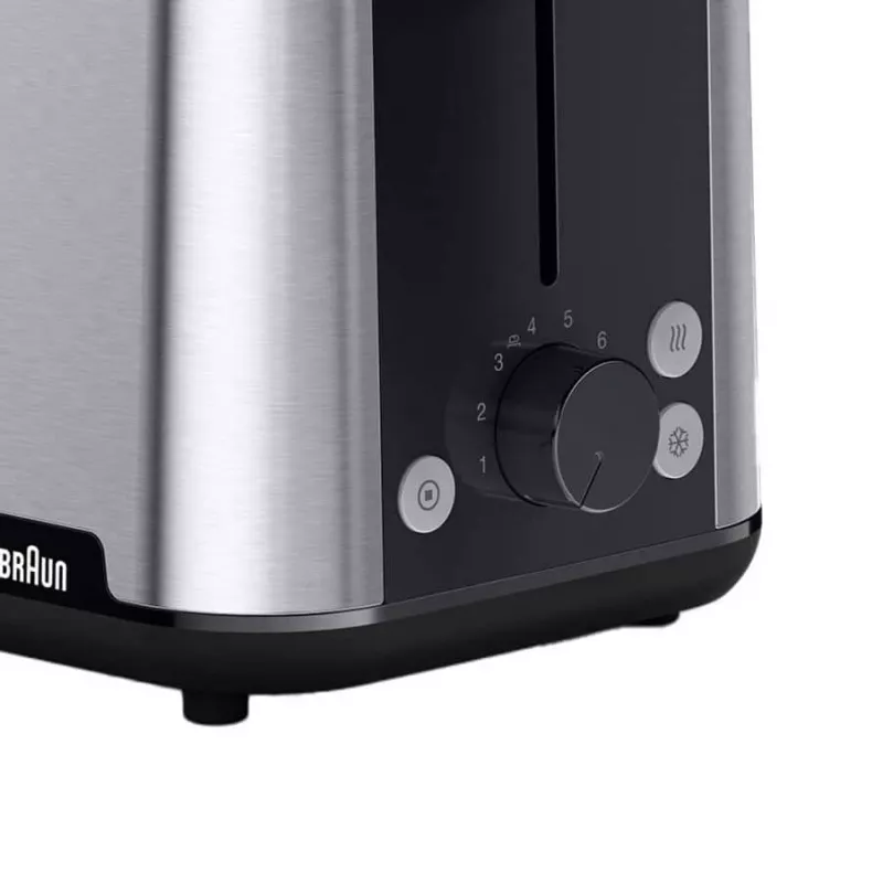 Braun HT101BI-HT1510BK 8 2 šķēles 900 W melna, nerūsējošais tērauds