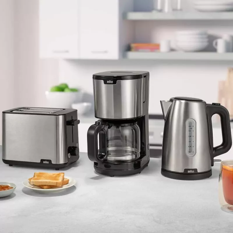 Braun HT101BI-HT1510BK 8 2 šķēles 900 W melna, nerūsējošais tērauds