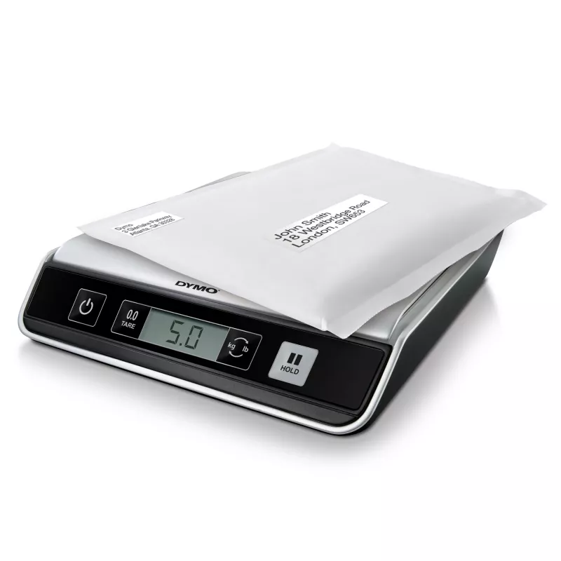 DYMO M10 Digitālie iepakojuma un sūtījumu svari | līdz 10 kg ietilpība | 20 cm x 20 cm