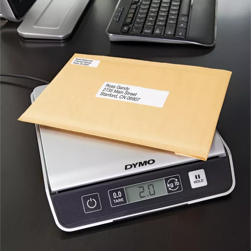 DYMO M10 Digitālie iepakojuma un sūtījumu svari | līdz 10 kg ietilpība | 20 cm x 20 cm