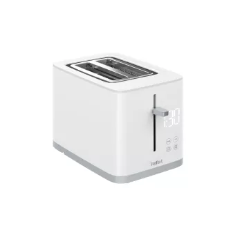 Tosteris Tefal Sense TT6931 — 2 šķēlēm, 850 W, balts, 7 apbrūnināšanas līmeņi, LED displejs