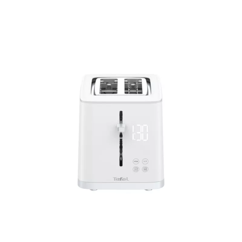 Tosteris Tefal Sense TT6931 — 2 šķēlēm, 850 W, balts, 7 apbrūnināšanas līmeņi, LED displejs