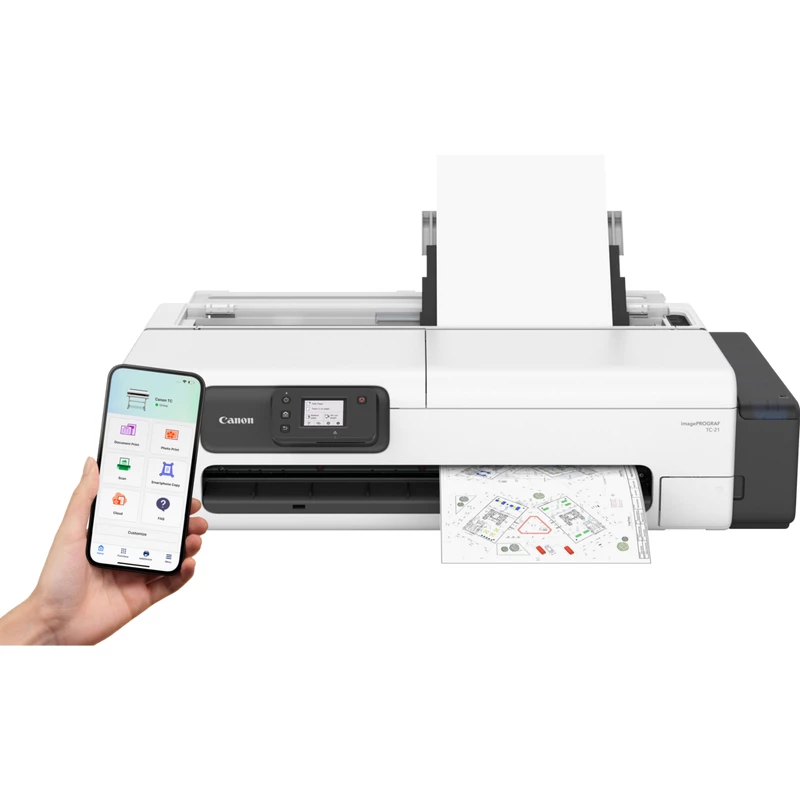 Canon imagePROGRAF TC-21 lielformāta printeris Wi-Fi tintes printeris Krāsains 2400 x 1200 DPI A1 (594 x 841 mm) Ethernet LAN