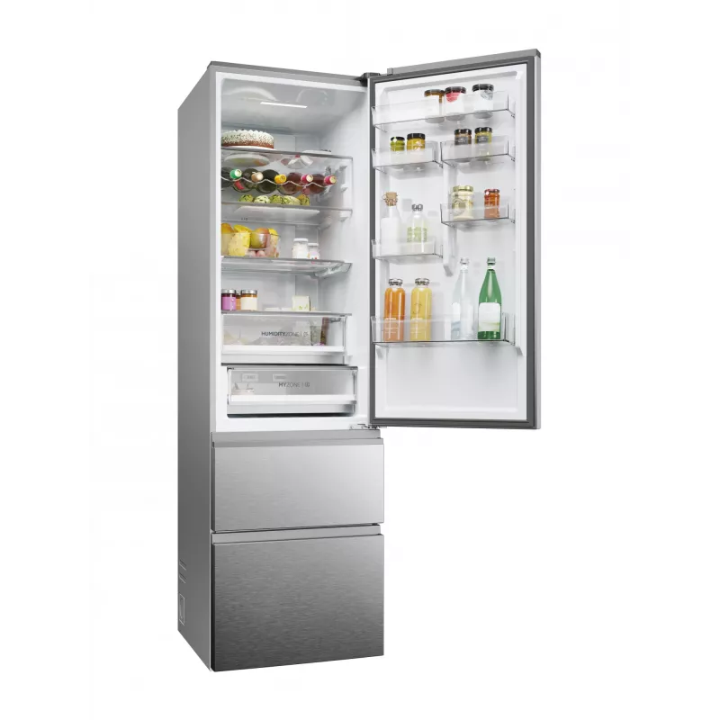 Haier 3D 60 Serie 5 HTW5620DNMG Brīvi stāvošs 414 L Sudrabs
