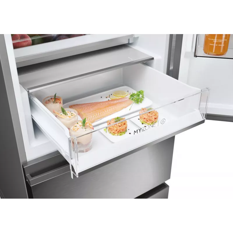 Haier 3D 60 Serie 5 HTW5620DNMG Brīvi stāvošs 414 L Sudrabs