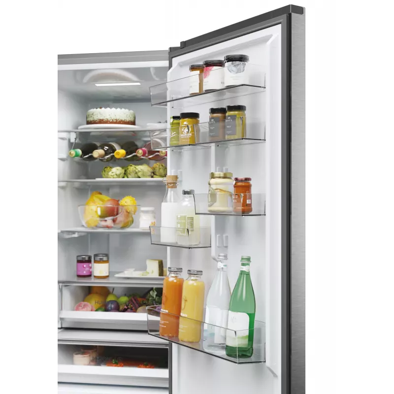 Haier 3D 60 Serie 5 HTW5620DNMG Brīvi stāvošs 414 L Sudrabs