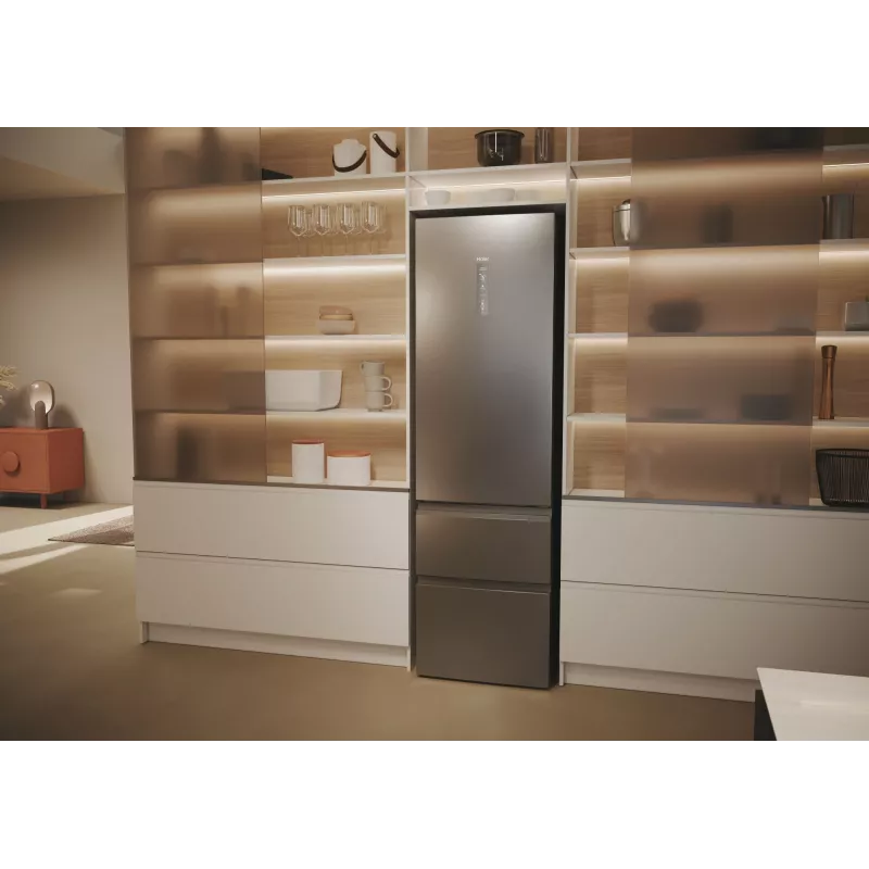 Haier 3D 60 Serie 5 HTW5620DNMG Brīvi stāvošs 414 L Sudrabs