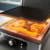 Philips 5000 sērijas kontakta grils, alumīnijs, taisnstūrveida, rotējošs, 200 °C, eņģes vāks, fiksējošs vāks, 180°