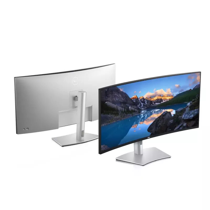 DELL UltraSharp U4021QW datora monitors 100,8 cm (39,7 colli) 5120 x 2160 pikseļi 4K DCI LCD Sudrabs