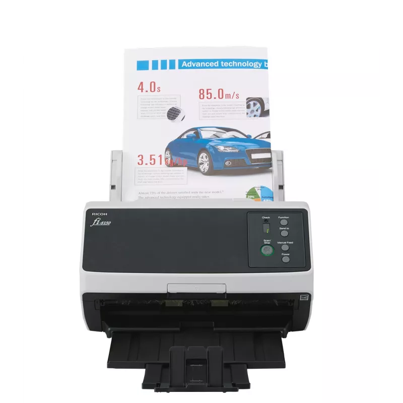 Ricoh FI-8150 ADF + manuālās padeves skeneris 600 x 600 DPI A4 Melns, Pelēks