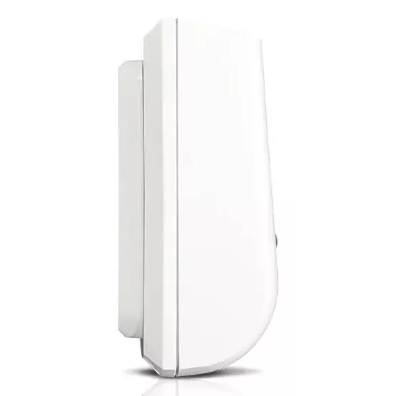 Kustības detektors SATEL AGATE — bezvadu pasīvais infrasarkanais (PIR) sensors, griestu/sienas stiprinājums, balts, līdzstrāvas barošana