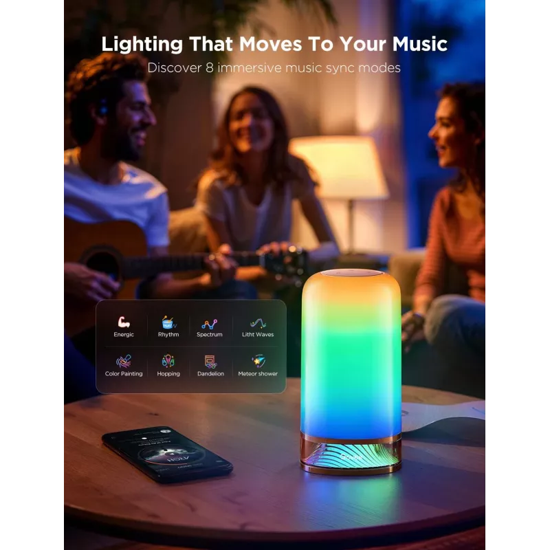 Govee H6022 viedā galda lampa ar Wi-Fi/Bluetooth