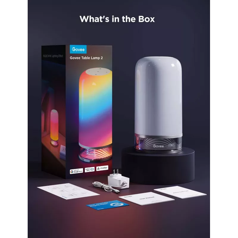 Govee H6022 viedā galda lampa ar Wi-Fi/Bluetooth