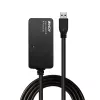 Lindy 10m USB 3.0 aktīvais pagarinātāja centrmezgls Pro, USB 3.2 Gen 1 (3.1 Gen 1) Type-A, USB 3.2 Gen 1 (3.1 Gen 1) Type-A, 5000 Mbit/s, melns, plastmasa, apaļš kabelis