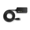 Lindy 10m USB 3.0 aktīvais pagarinātāja centrmezgls Pro, USB 3.2 Gen 1 (3.1 Gen 1) Type-A, USB 3.2 Gen 1 (3.1 Gen 1) Type-A, 5000 Mbit/s, melns, plastmasa, apaļš kabelis