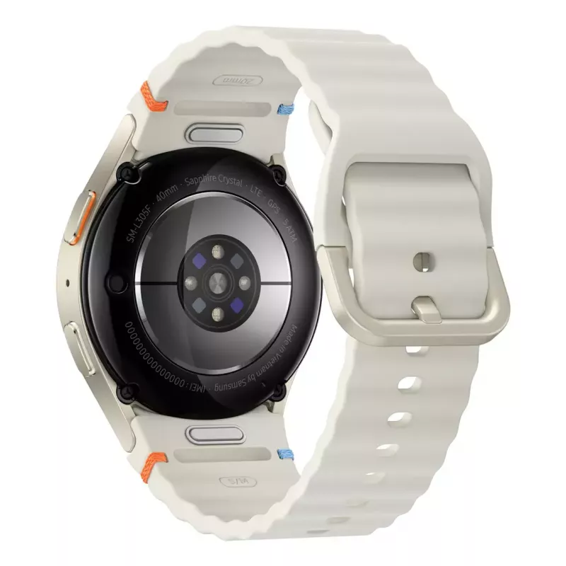 Samsung Galaxy Watch7 3.3 cm (1.3 collas) AMOLED 40 mm Digitāls 432 x 432 pikseļi Skārienekrāns 4G Krēmkrāsas Wi-Fi GPS (satelīts)