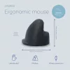 R-Go Tools Ergonomic pele R-Go HE Break with break software, medium (hand size 165-185 mm), left-handed, Wired, Melns