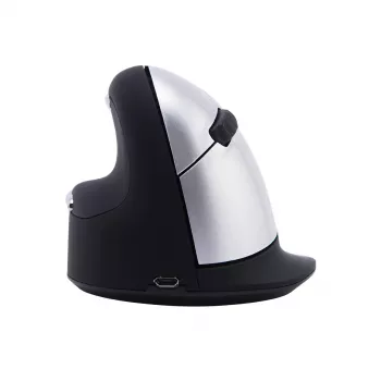 R-Go Tools ergonomiskā pele R-Go HE Break ar pārtraukumu programmatūru, liela (rokas izmērs ≥ 185 mm), kreisā roka, Bluetooth, melna