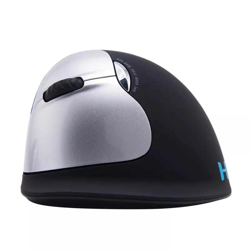 R-Go Tools ergonomiskā pele R-Go HE Break ar pārtraukumu programmatūru, liela (rokas izmērs ≥ 185 mm), kreisā roka, Bluetooth, melna