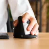 R-Go Tools ergonomiskā pele R-Go HE Break ar pārtraukumu programmatūru, liela (rokas izmērs ≥ 185 mm), kreisā roka, Bluetooth, melna