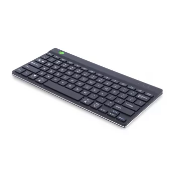 R-Go Tools Ergonomic tastatūra R-Go Compact Break, kompakta tastatūra ar pārtraukumu programmatūru, QWERTY (US), Bluetooth, melna