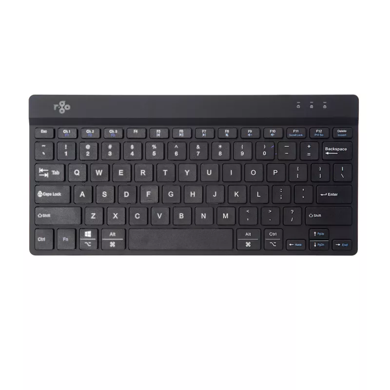 R-Go Tools Ergonomic tastatūra R-Go Compact Break, kompakta tastatūra ar pārtraukumu programmatūru, QWERTY (US), Bluetooth, melna