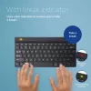 R-Go Tools Ergonomic tastatūra R-Go Compact Break, kompakta tastatūra ar pārtraukumu programmatūru, QWERTY (US), Bluetooth, melna