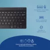 R-Go Tools Ergonomic tastatūra R-Go Compact Break, kompakta tastatūra ar pārtraukumu programmatūru, QWERTY (US), Bluetooth, melna
