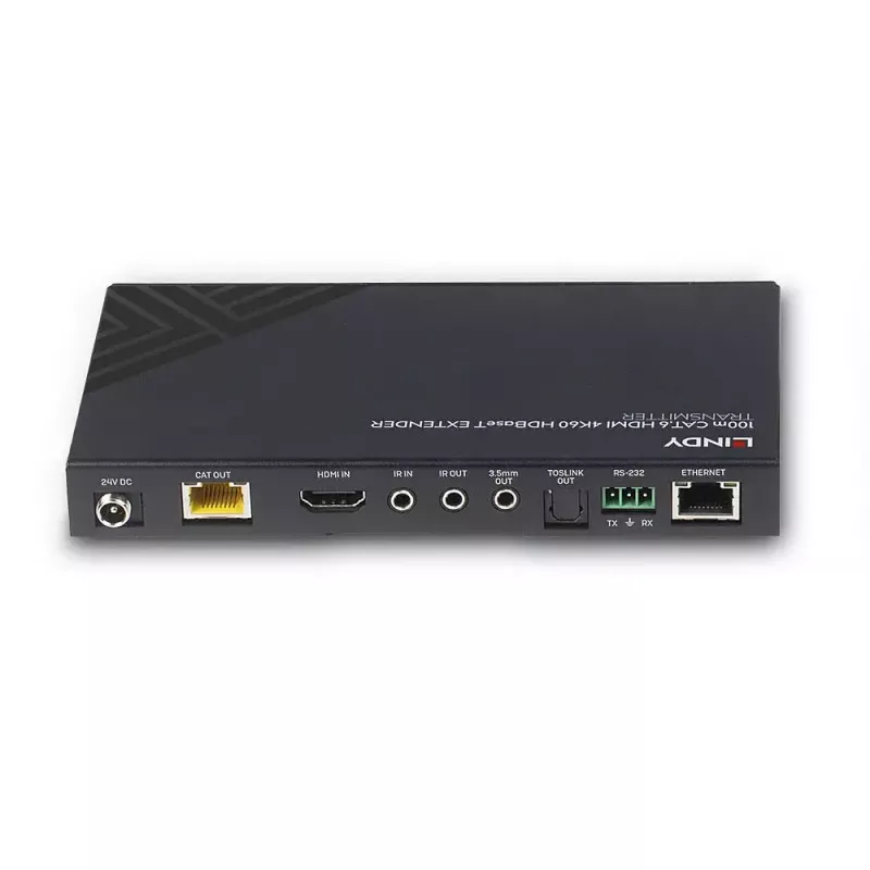 Lindy 100m Cat.6 HDMI 4K60, Audio, IR un RS-232 HDBaseT raidītājs