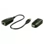 Lindy 50m USB 2.0 Cat.6 paplašinātājs, tīkla raidītājs un uztvērējs, 50 m, 480 Mbit/s, Cat5, Cat5e, Cat6, LG-8311, melns