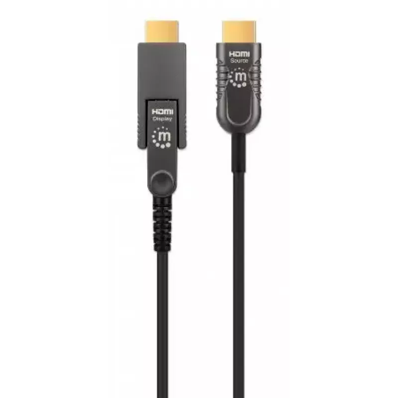 HDMI uz Micro HDMI kabelis Manhattan 30m 4K@60Hz aktīvs zeltīti kontakti