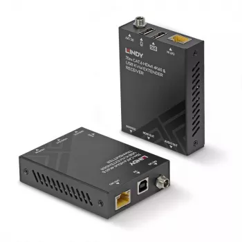 Lindy 70 m Cat.6 HDMI 4K60, USB un Audio KVM Paplašinātājs