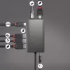 Lindy DST-Mini XT, USB-C klēpjdatora mini dokstacija ar vienu displeju (4K) vai diviem displejiem (Full HD) un 100 W caurlaides uzlādi
