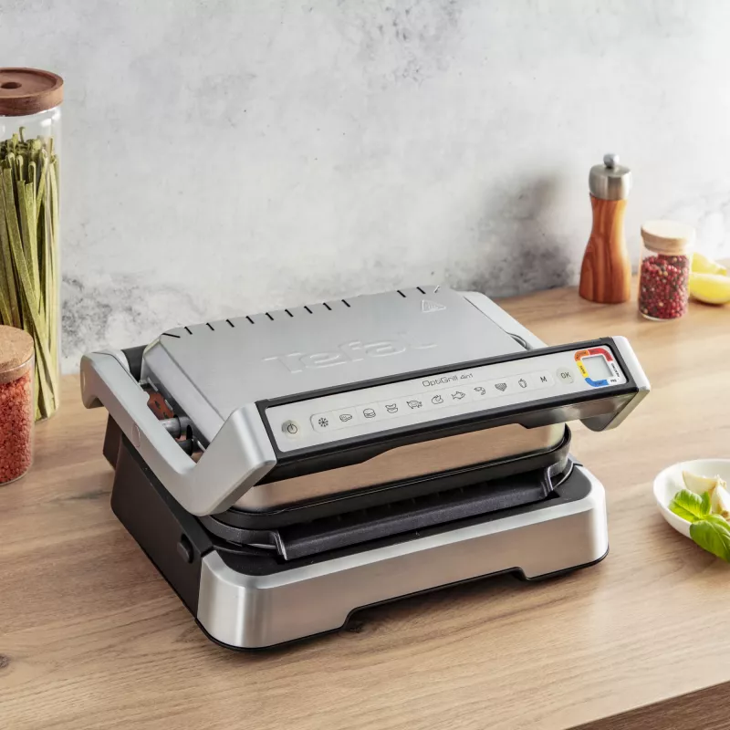 Kontaktgrils Tefal OptiGrill 4in1 GC774D Nerūsējošais tērauds 2100W