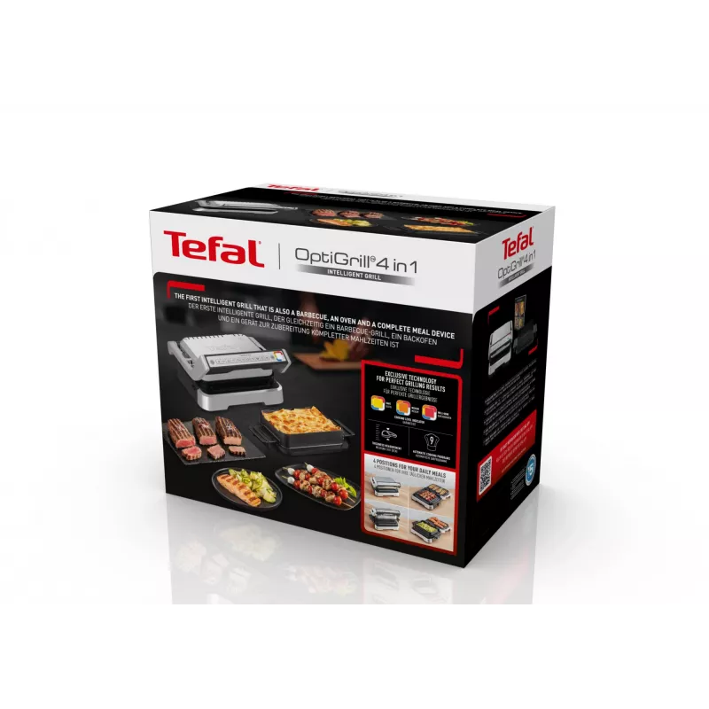 Kontaktgrils Tefal OptiGrill 4in1 GC774D Nerūsējošais tērauds 2100W