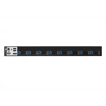 ATEN 8-Port USB 3.0 4K DisplayPort KVM slēdzis, 4096 x 2160 pikseļi, 4K Ultra HD, 18.44 W, melns