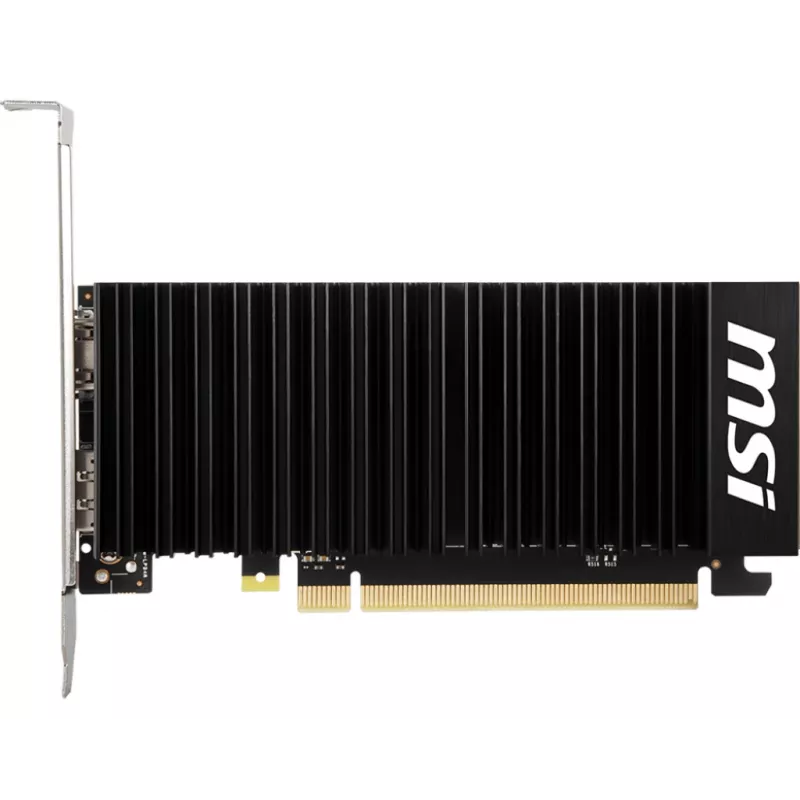 MSI grafikas karte GeForce GT 1030 — 4 GB GDDR4, PCIe 3.0, 1430 MHz paātrinājums, 64 biti, Aktīvā dzesēšana