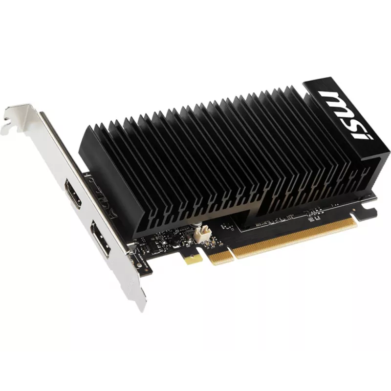 MSI grafikas karte GeForce GT 1030 — 4 GB GDDR4, PCIe 3.0, 1430 MHz paātrinājums, 64 biti, Aktīvā dzesēšana
